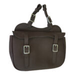 Eureka – Synthetic Single Saddle Bag – Brown