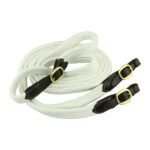 McAlister – Red Centre Brass Cotton Reins