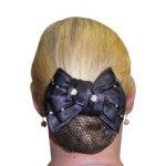 Eureka – Diamonte Flowers Show Bow & Hair Net