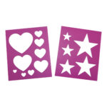 Eureka – Heart & Star Stencil