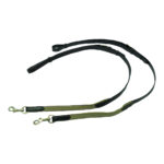 Showcraft – Leather Side Reins Black With Elastic