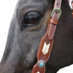 Navaho – Commanche Western Bridle & Breastplate Set